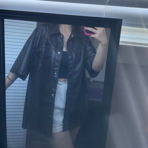 Topshop Leather Jacket size US 6